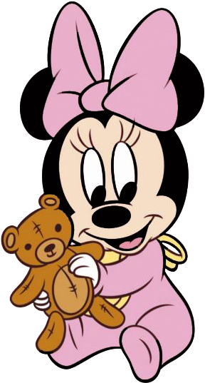 Clipart Baby Minnie Mouse - Disney Baby Minnie Pink Bow 5 Pc Crib Bedding Set (309x553), Png Download