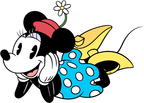 Classic Minnie Mouse Clip Art Disney Clip Art Galore - Classic Minnie Mouse Clipart (614x452), Png Download