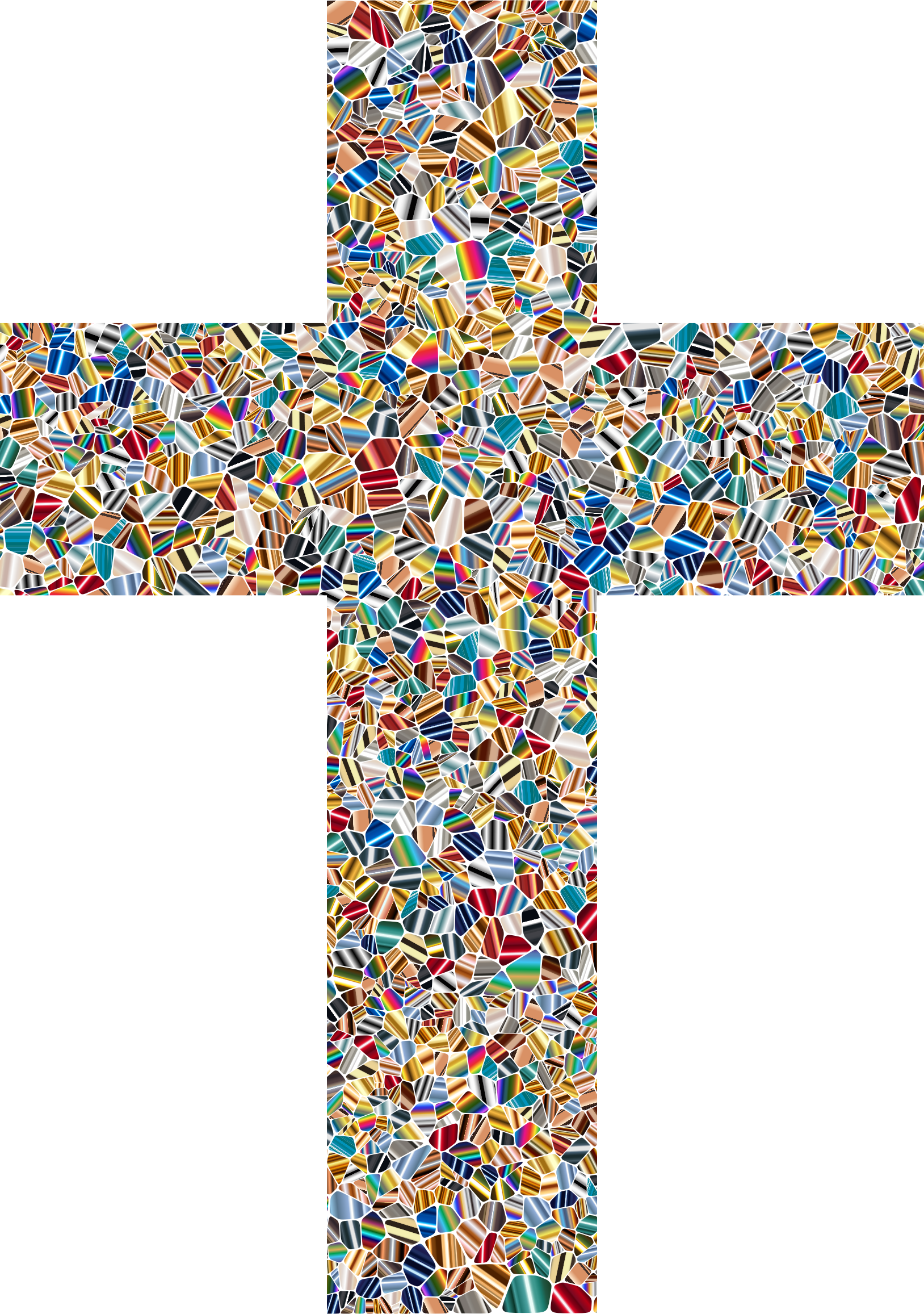 Christian Cross Christianity Symbol Computer Icons - Colorful Cross Png (528x750), Png Download