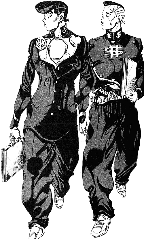 Josuke Okuyasu 3 , - Josuke Higashikata Okuyasu Nijimura (500x827), Png Download