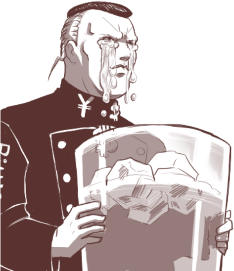 "it's Like A Fucking Flood" - Cromartie High School Jojo (600x611), Png Download
