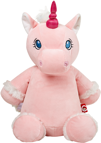 Pink Unicorn Cubby Stuffie - Unicorn Teddy Bear (375x500), Png Download