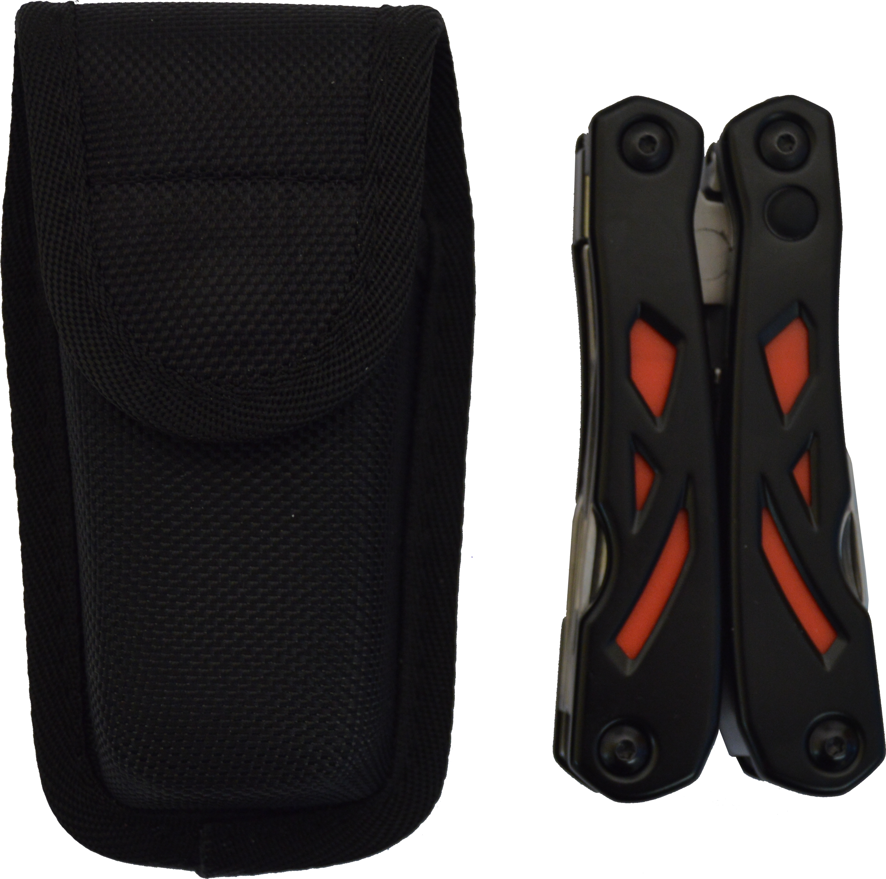 Flash Tool Multi Tool In Black And Red Closed (3067x3011), Png Download