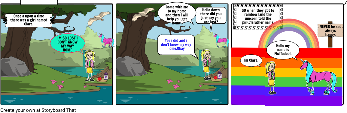 The Pink Fluffy Unicorn - Storyboard (1164x385), Png Download