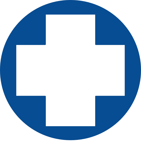 Blue Cross Svg Clip Arts 576 X 597 Px (576x597), Png Download