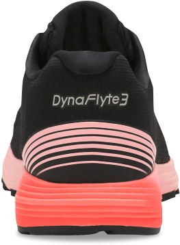 Asics Dynaflyte 3 Womens Black Flash Coral - Asics Dynaflyte (410x419), Png Download