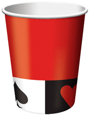 Buy Paper Cups - Party Central Club Pack Of 96 Card Night Disposable (400x400), Png Download