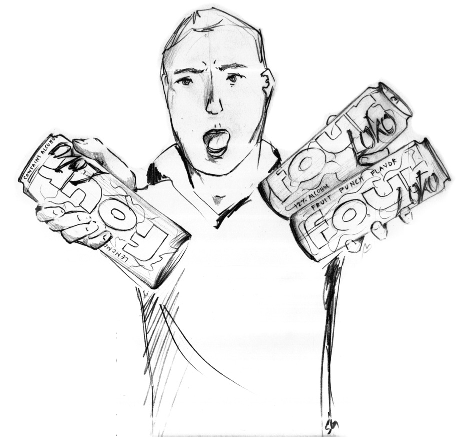 Four Loko - Sketch (462x446), Png Download