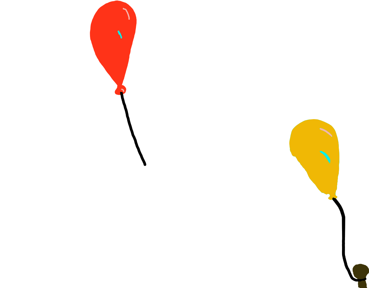 Balloons - Heart (1600x1200), Png Download