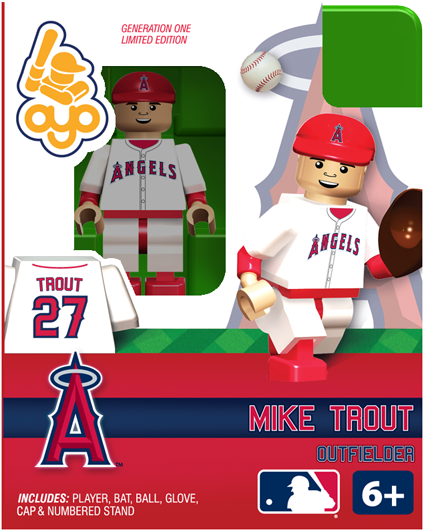 Los Angeles Angels, Minifigure - Mlb Los Angeles Angels Oyo Figure (500x591), Png Download