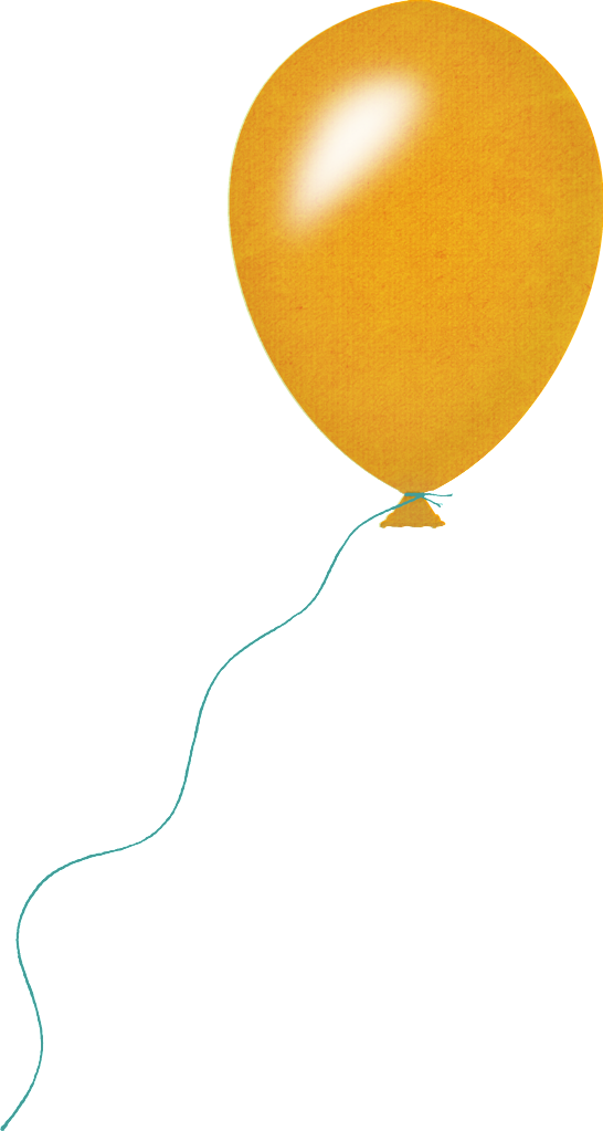 Orange Balloon Photo By Jessnbrandon08 - Photobucket Icon (546x1023), Png Download