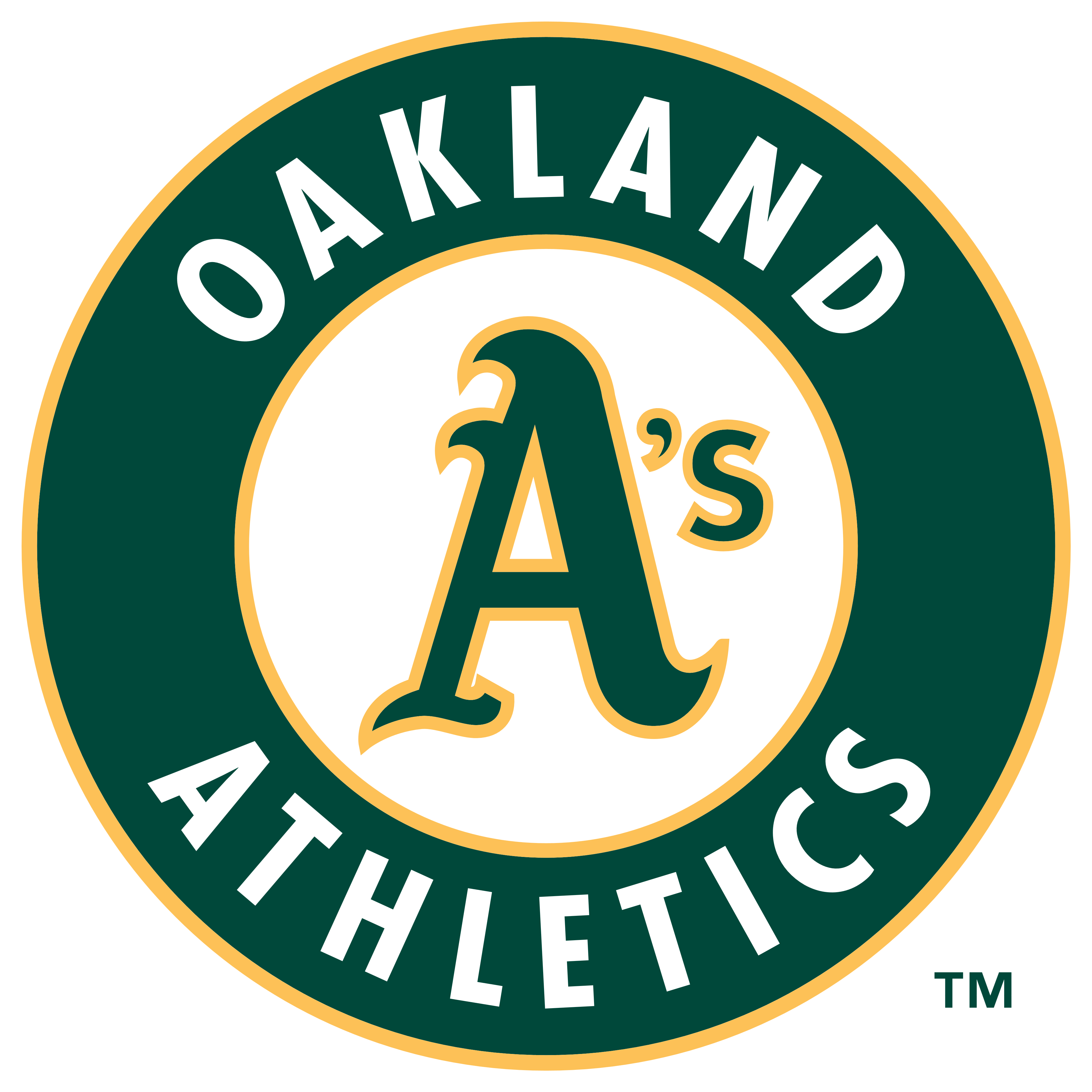 Oak - Oakland A's Logo (480x480), Png Download