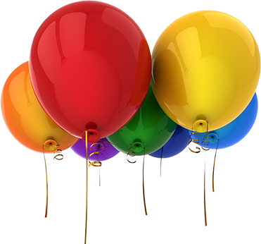 Birthday Decoration (371x346), Png Download