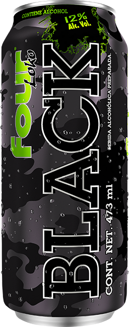 Four Loko Black Sabor (260x658), Png Download