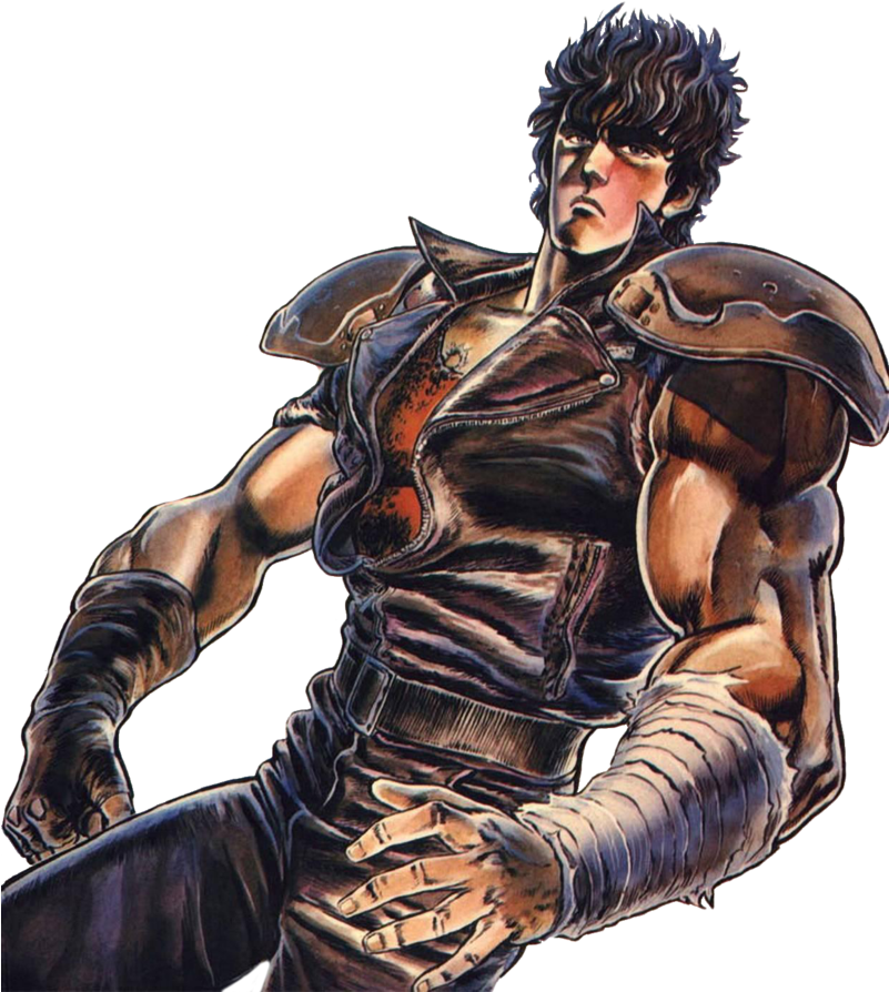 Kenshiro Render - Hokuto No Ken Artist (800x900), Png Download