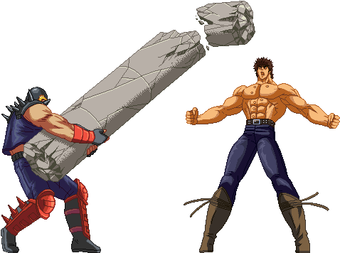 Sprite Yagi Vs - Yagi Hokuto No Ken (545x375), Png Download