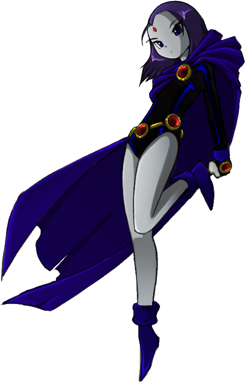 Latest Raven Costume, Raven Cosplay, Teen Titans Raven, - Bleedman Raven (518x802), Png Download