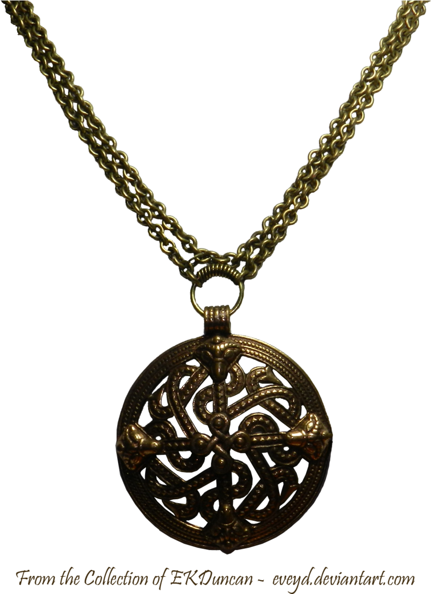 Vintage Viking Shield Necklace By Eveyd - Viking Necklace Png (900x1202), Png Download
