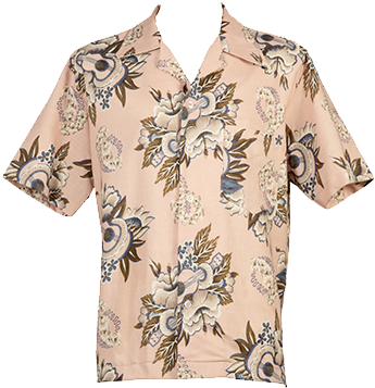 Aloha Shirt Pink Guitar - Hawaii (450x619), Png Download