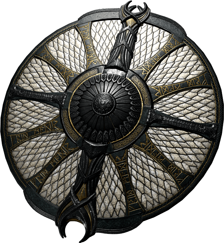 Vikingshield , Viking , Norse , Shield , Godofwar , - Exiles Guardian Shield God Of War (1024x1024), Png Download