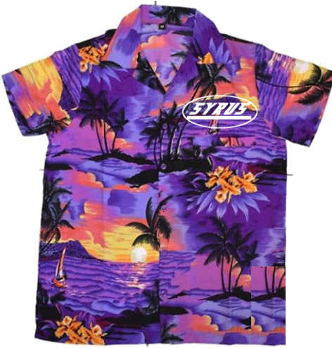 Purple Hawaiian Camp Shirt (482x500), Png Download