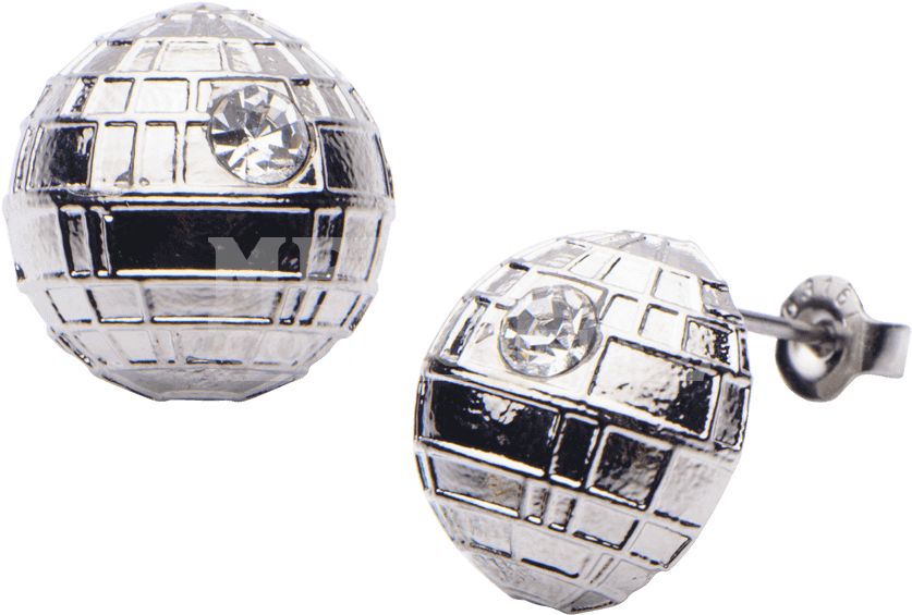 Official Stainless Steel Star Wars Death Star Stud (850x850), Png Download