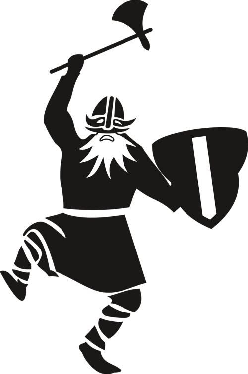 Drunk Vikings (500x754), Png Download