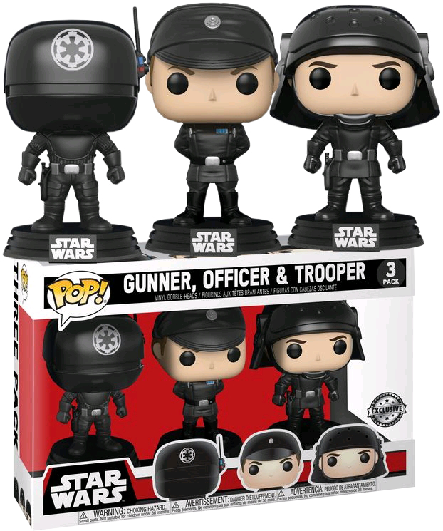 Death Star Gunner, Officer & Trooper Us Exclusive Pop - Funko Pop Star Wars (622x745), Png Download