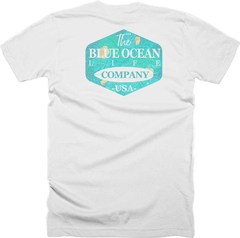Hawaiian Front Back Graphic Tees Short Sleeve Shirt - T-shirt (1000x1000), Png Download