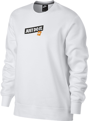 Nike Wmns Sportswear Just Do It Crew Sweatshirt - Adidas Originals Adicolour Crew Sweatshirt White (500x500), Png Download