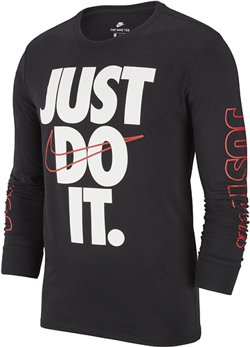 Nike Just Do It Long Sleeve T-shirt - Nike T Shirt Man (500x500), Png Download