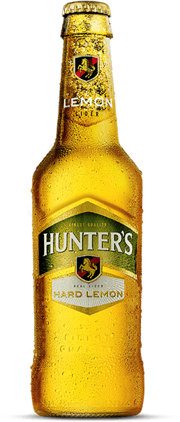 Hunter's Hard Lemon - Hunters Gold (462x610), Png Download