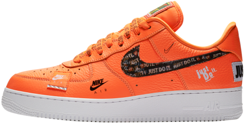 Special Price £93 - Air Force 1 Just Do It Orange (589x393), Png Download