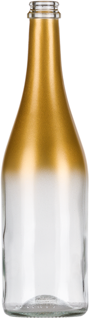 Gradient Mat Gold - Glass Bottle (900x750), Png Download