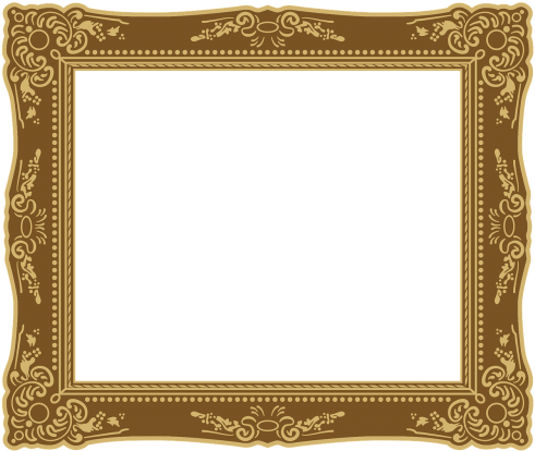 กรอบ ห ลุย ส์ ทอง พ่น (500x500), Png Download