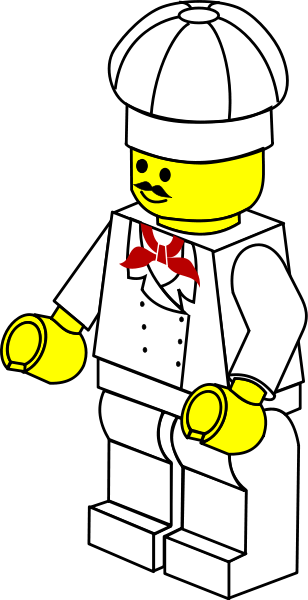 Lego Town Chef Png Clip Arts - Lego Clipart (308x600), Png Download