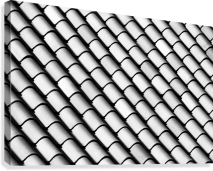 Black And White Terracotta Abstract Canvas Print - Canvas Print (429x344), Png Download