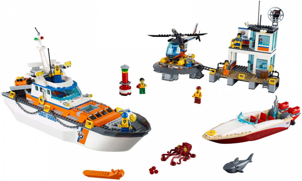 Lego 60167 City Coast Guard Head Quarters 2.26 Kg (980x980), Png Download