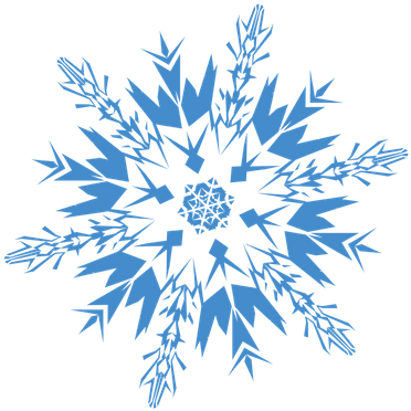 Snowflake Blue - Snowflake Autocad (400x400), Png Download