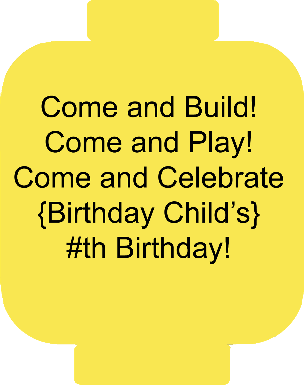 Lego Birthday Party Invitations - Illustration (1262x1600), Png Download