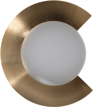 Mezza Luna Wall Light - Light Fixture (600x600), Png Download