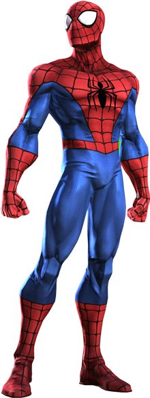 Spiderman-large - Marvel Champions Spider Man (220x582), Png Download