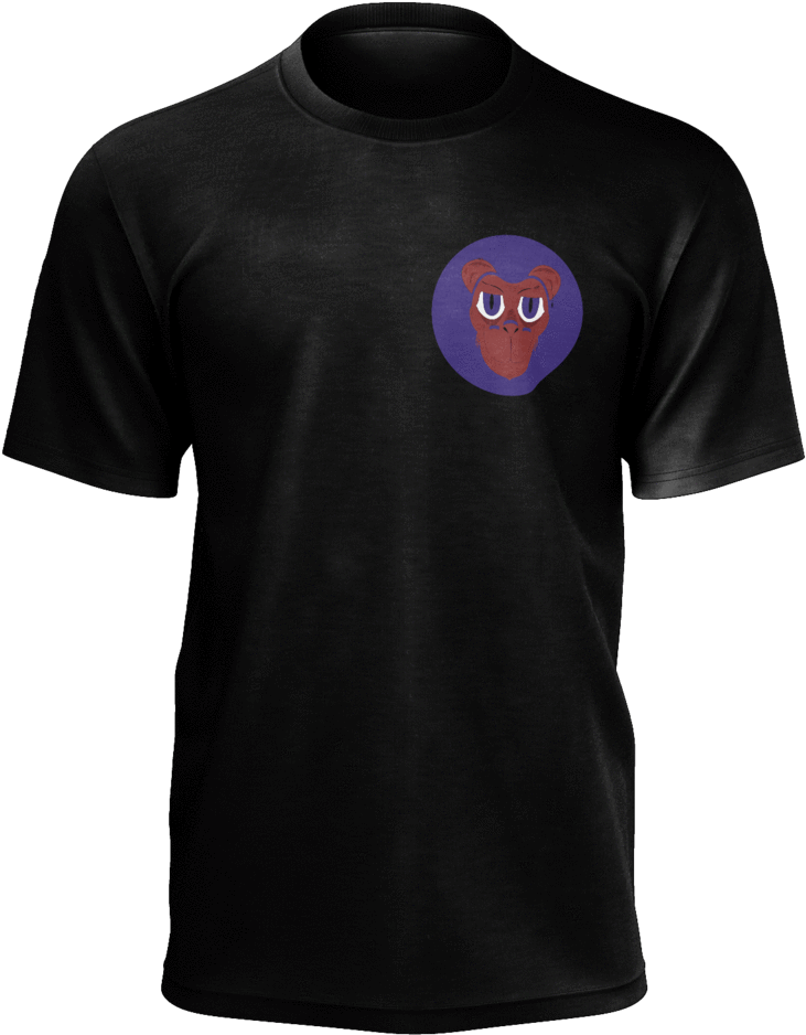 Monkey Face T-shirt Men's - Moss Merchandise (1024x1024), Png Download