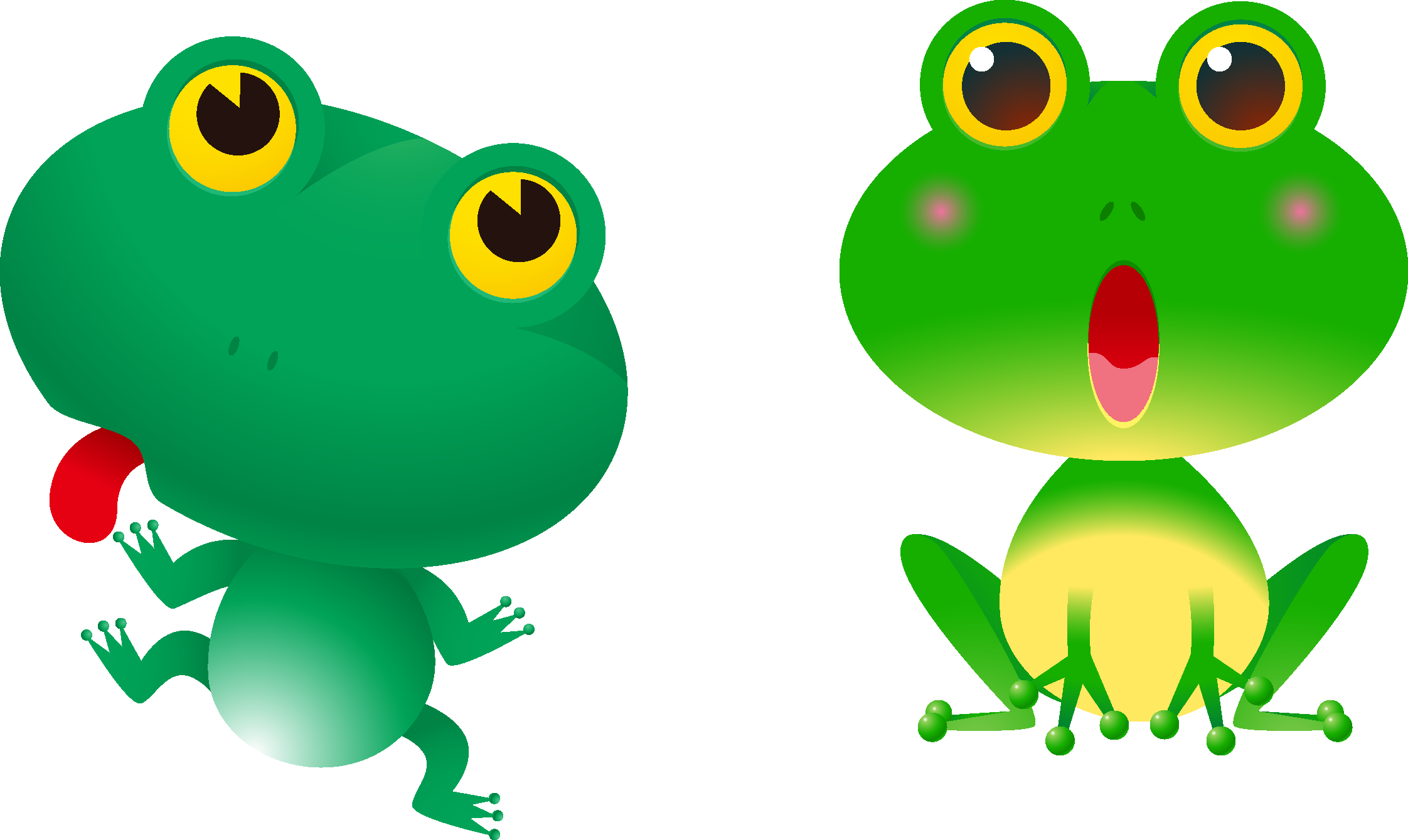 Red-eyed Tree Frog Drawing Clip Art - Cartoon Frog Drawing (2244x1340), Png Download