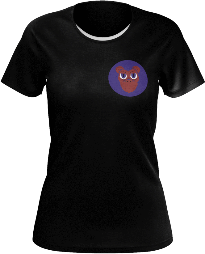 Monkey Face T-shirt Women's - Shirt (1024x1024), Png Download
