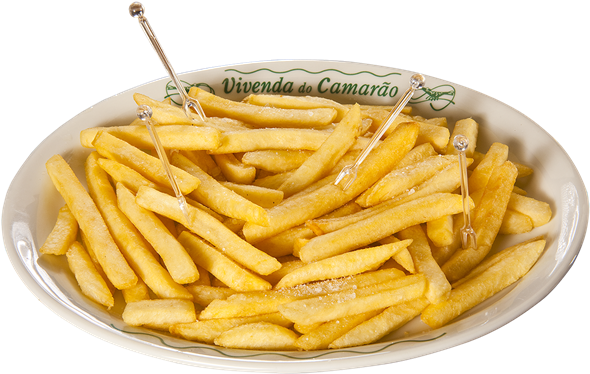 Porção De Batata Frita - French Fries (612x378), Png Download