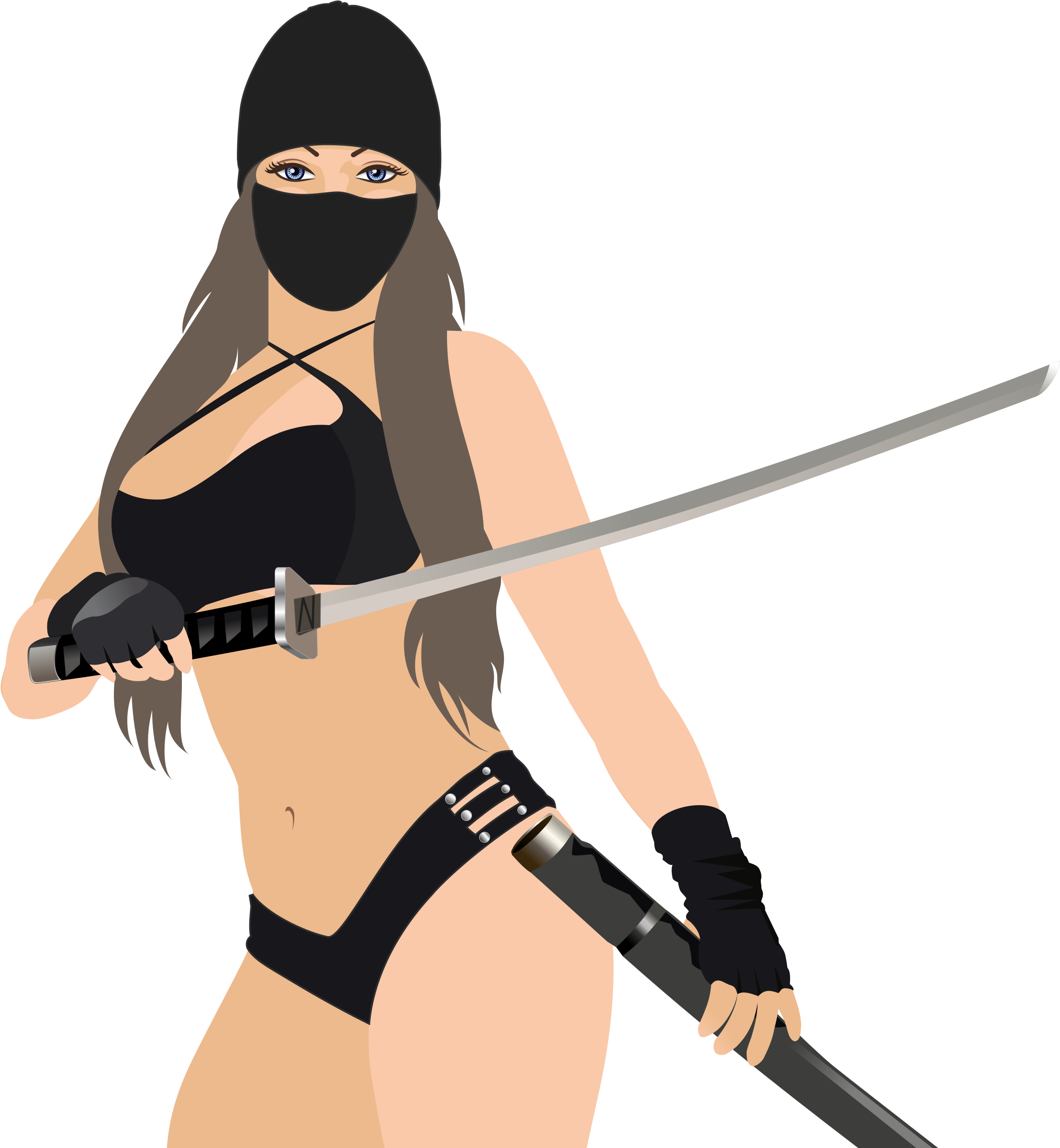 Big Image - Ninja Girl (2400x2400), Png Download