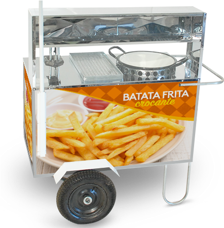 Carrinho De Batata Frita (450x450), Png Download
