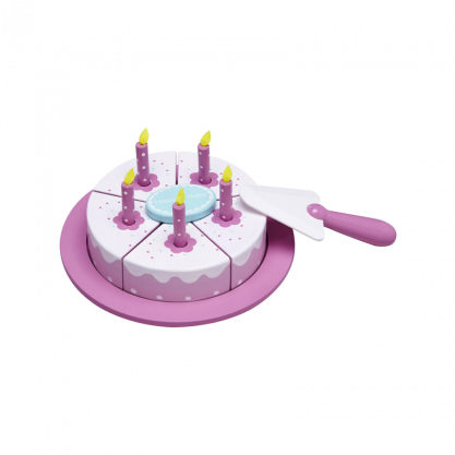 Kids Concept -pink Birthday Cake - Kids Concept Tort Urodzinowy Ró?owy (412256) (416x477), Png Download