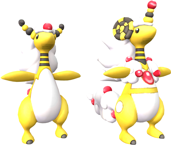 Download Zip Archive - Ampharos Mega (750x650), Png Download